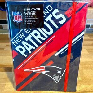 NWT, NFL, New England Patriots, soft covered stitched journal